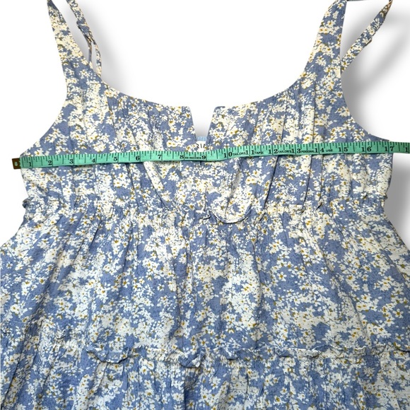 Storia Blue and White Floral Mini Dress Sz XL EUC - Picture 6 of 8